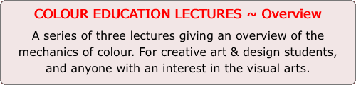 COLOUR EDUCATION LECTURES ~ Overview 